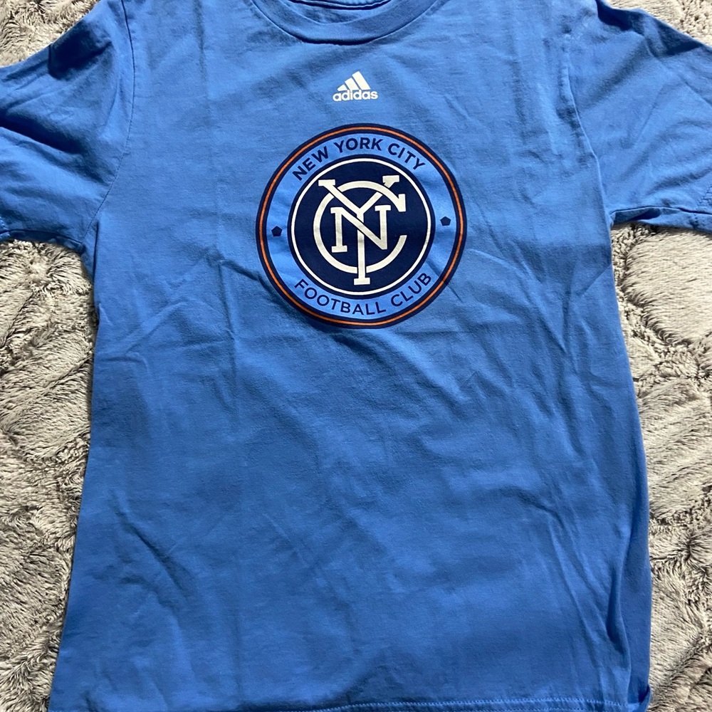 Adidas Kids Blue New York City Football Club Shirt